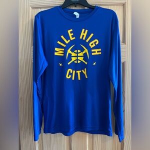 Denver Nuggets Mile High City Long Sleeve Shirt Size Medium